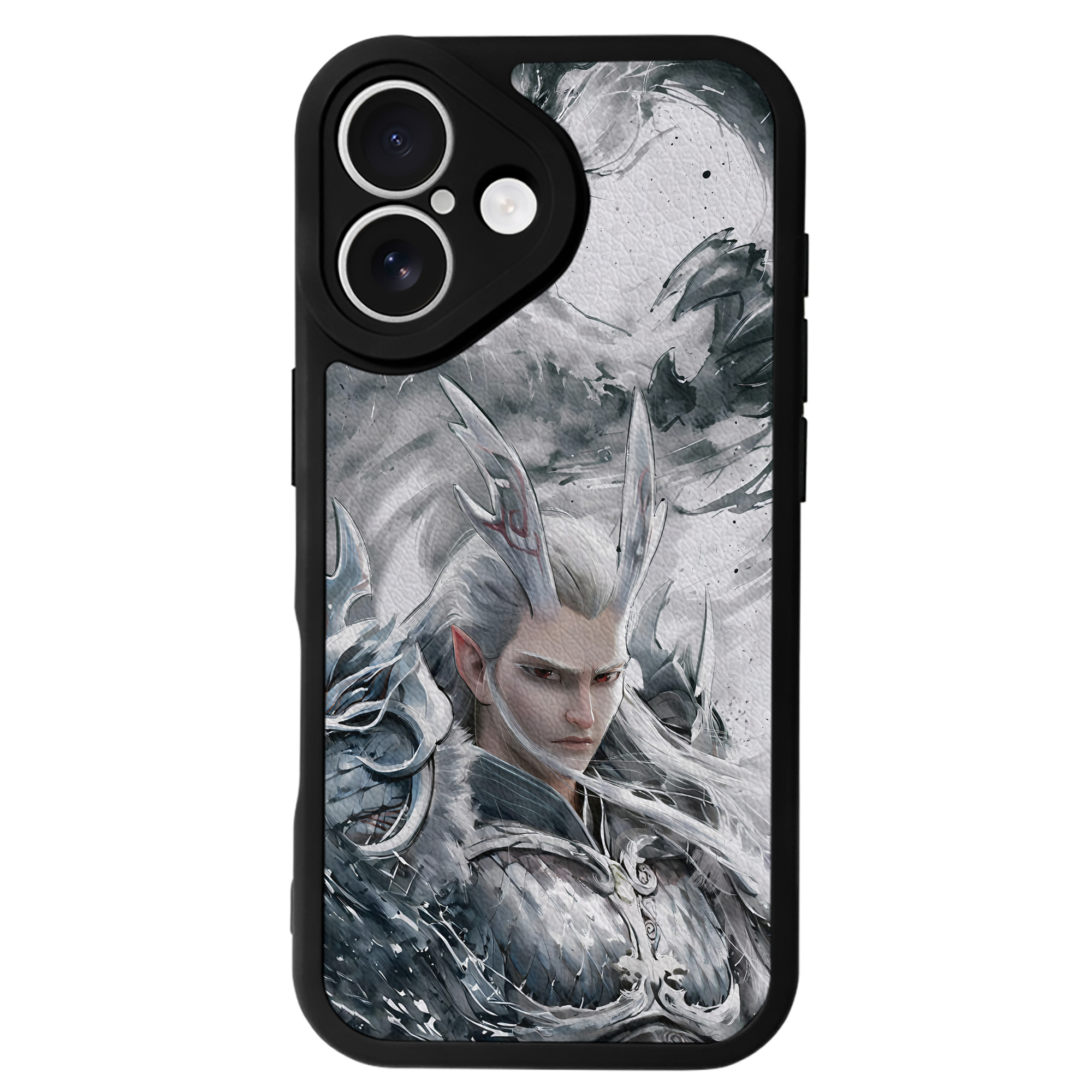（画像用） Ne Zha 2 ナタ 魔童の大暴れ 【iPhone 16シリーズ対応】シリコンスマホケース（レザー調） 材質：シリコン